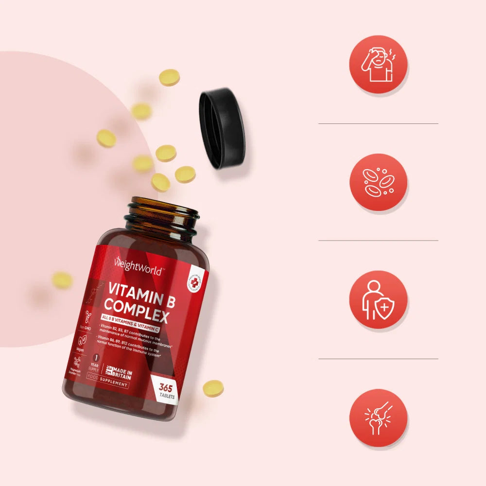 Vitamin B Complex 365 Tablets WeightWorld