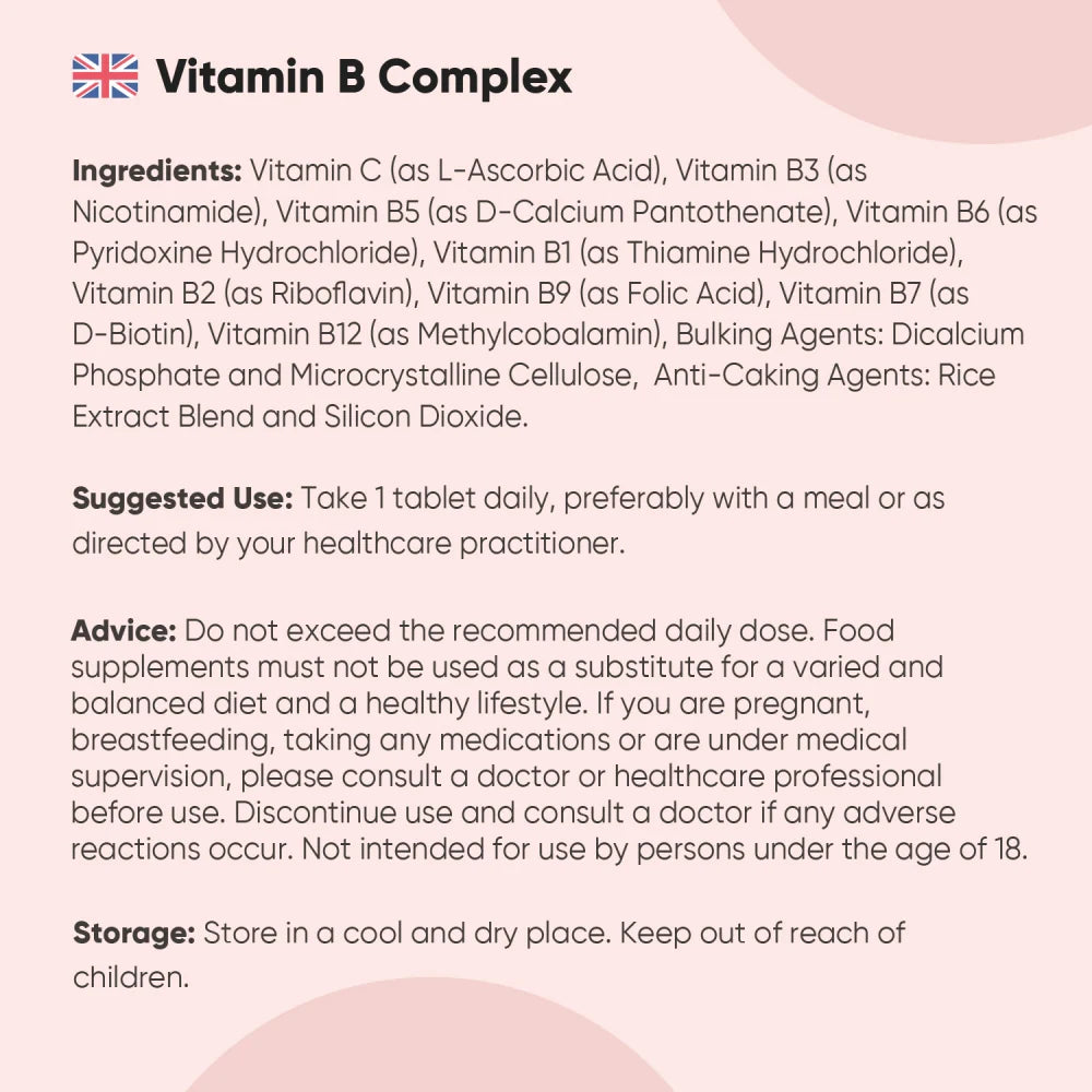 Vitamin B Complex 365 Tablets WeightWorld