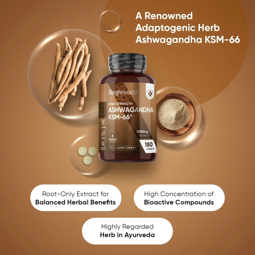Ashwagandha KSM-66 - WeightWorld 180 caps