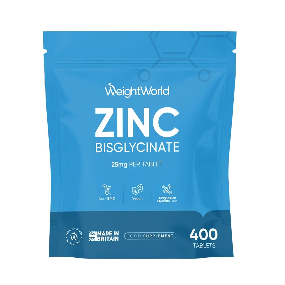 Zinc Bisglycinate – 400 Comprimés WeightWorld